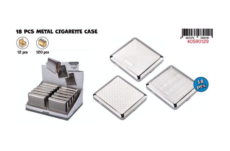 CHAMP 18 PCS METAL CIG CASE DL-12