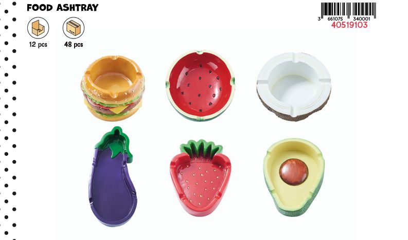 CH FOOD ASHTRAY ASS-12