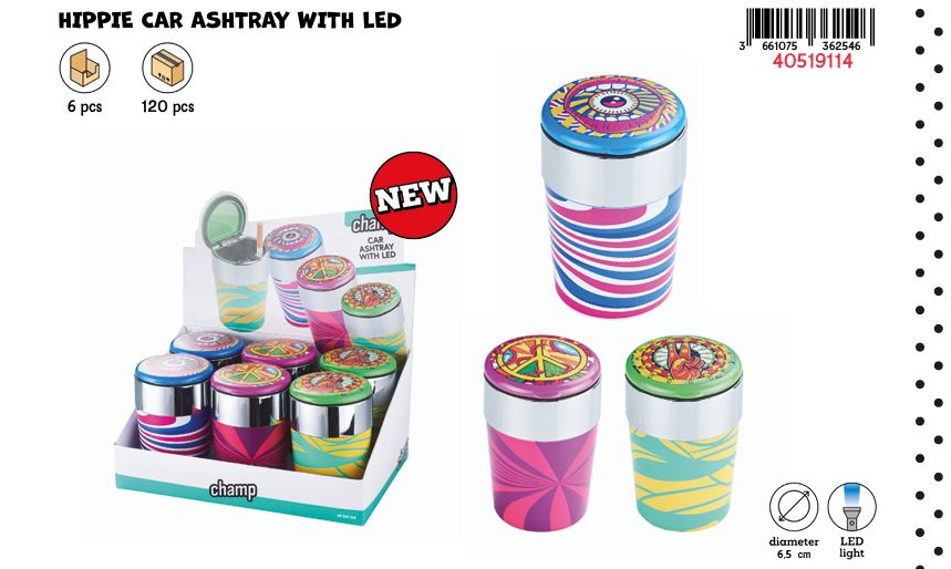 CH HIPPIE CAR ASHTRAY DL-6