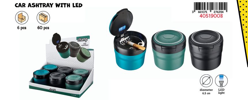 CH ROUND ASHTRAY LED DL-6