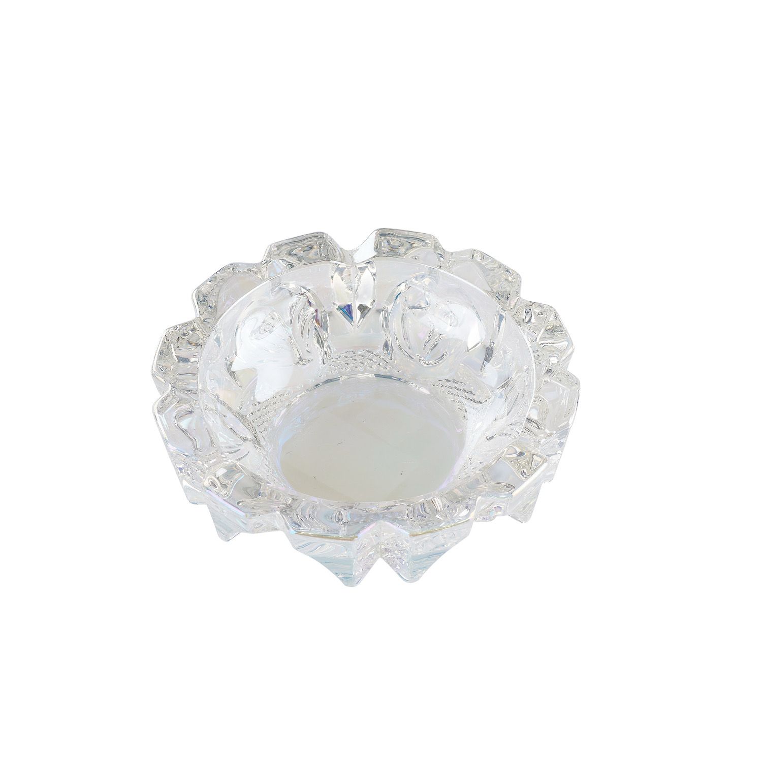 CH RAINBOW ROUND GLASS ASHTRAY
