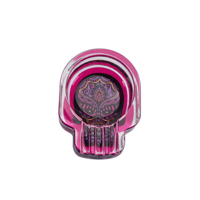 CH SKULL GLASS ASHTRAY DL-6