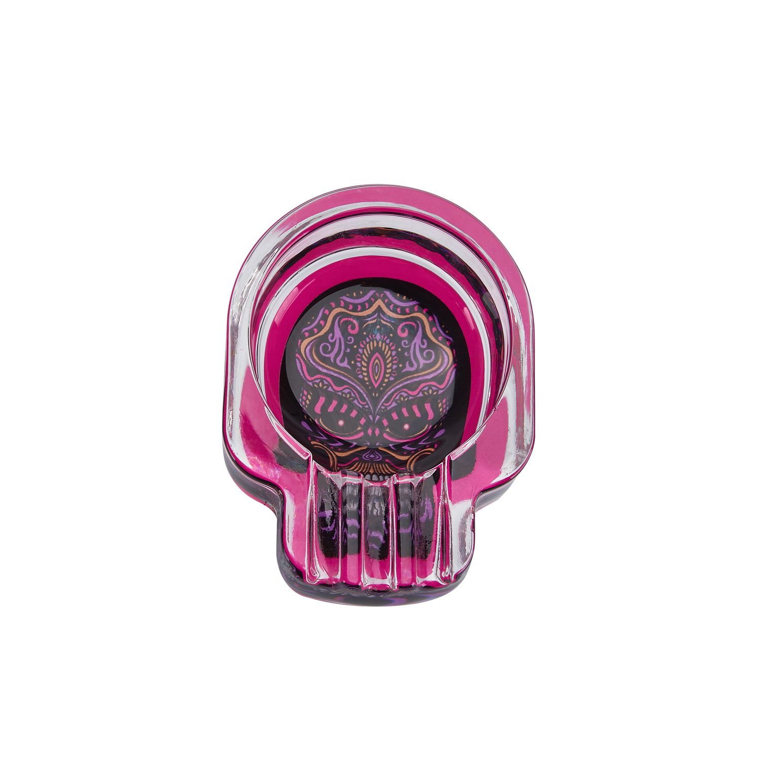 CH SKULL GLASS ASHTRAY DL-6