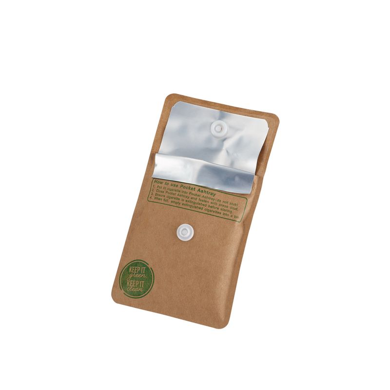 CHAMP RECYCLE.KRAFT PAPIER ASHTRAY-DL-24