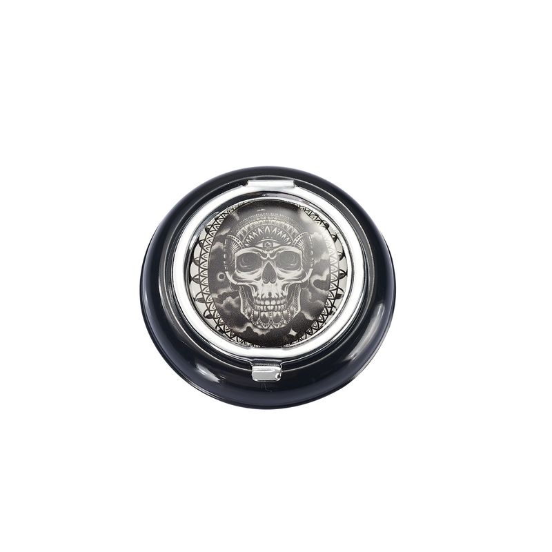 CH BLACK POCKET ASHTRAY SKULL DL-12