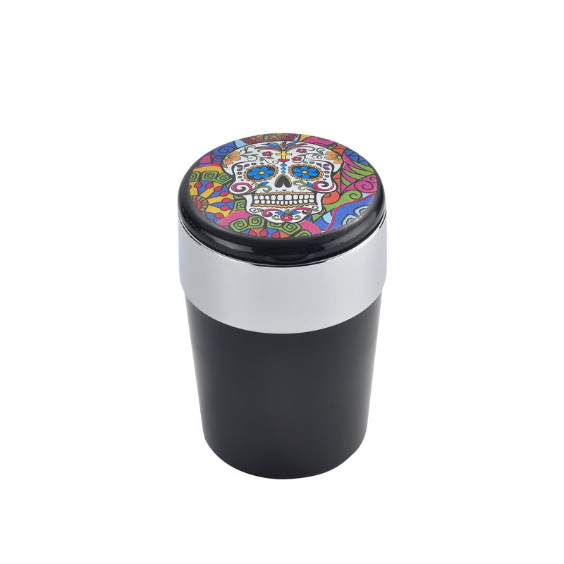 CHAMP SKULL CAR ASHTRAY WITH LED - 