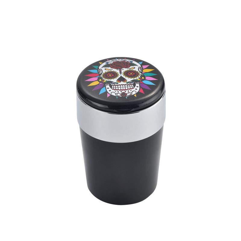 CHAMP SKULL CAR ASHTRAY WITH LED - CHAMP SKULL CAR ASHTRAY WITH LED -