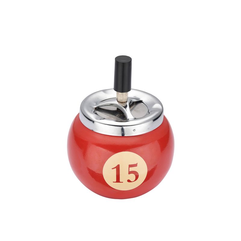 CHAMP POOL BALL PUSH ASHTRAY 
