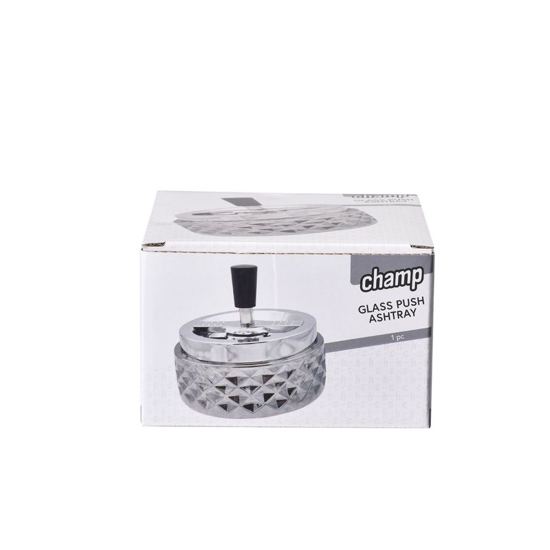 CH GLASS PUSH ASHTRAY DL-1 
