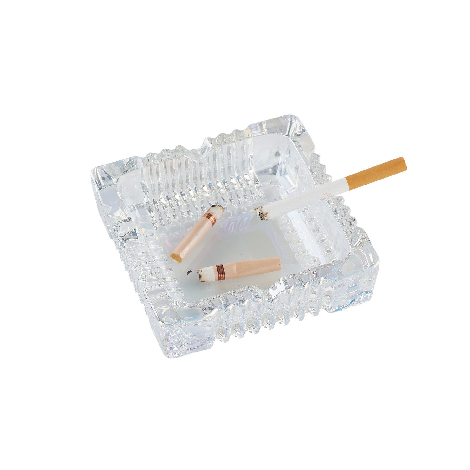 CH RAINBOW GLASS ASHTRAY