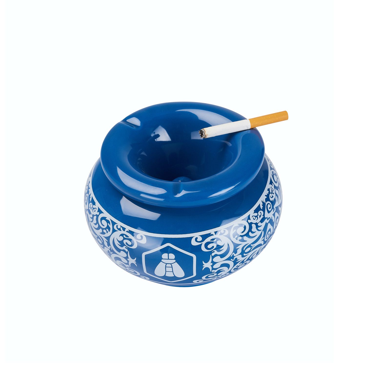 LG MOROCCAN ASHTRAY BLUE 