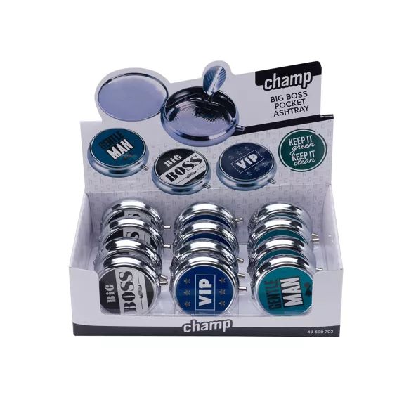 CHAMP BIG BOSS POCKET ASHTRAY - DL12 