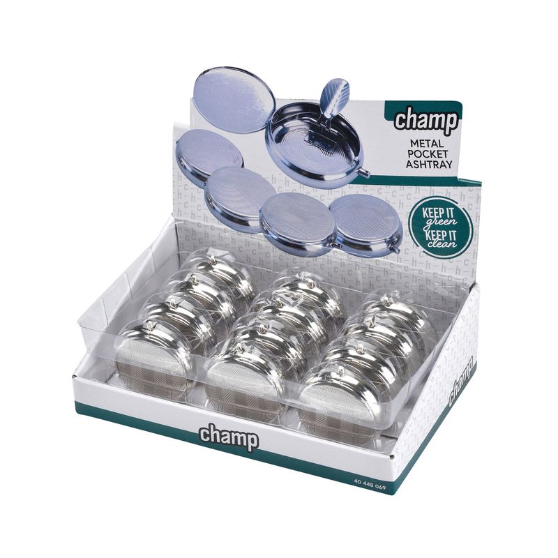 CHAMP METAL POCKET ASHTRAY D-12 