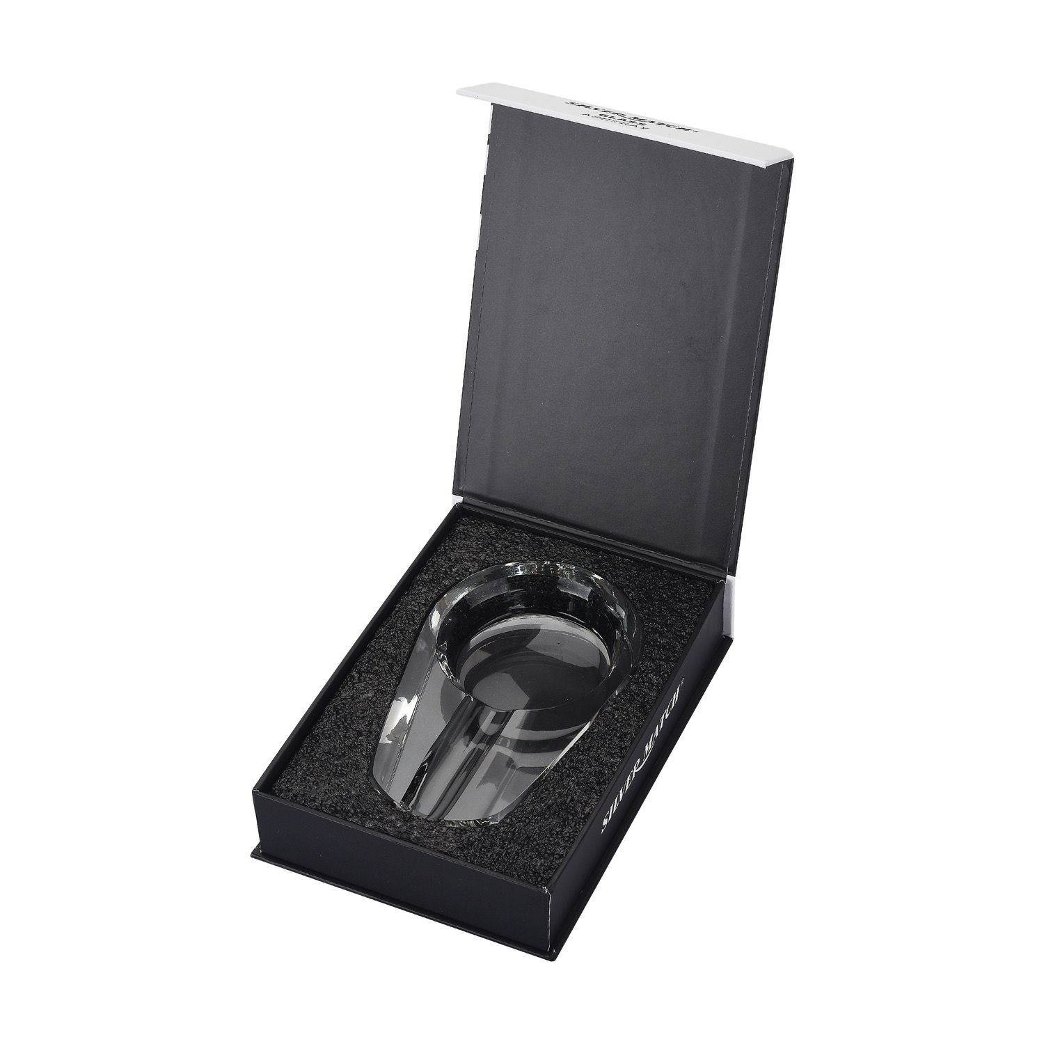 CH CIGAR GLASS ASHTRAY WHITE GB DL-1 