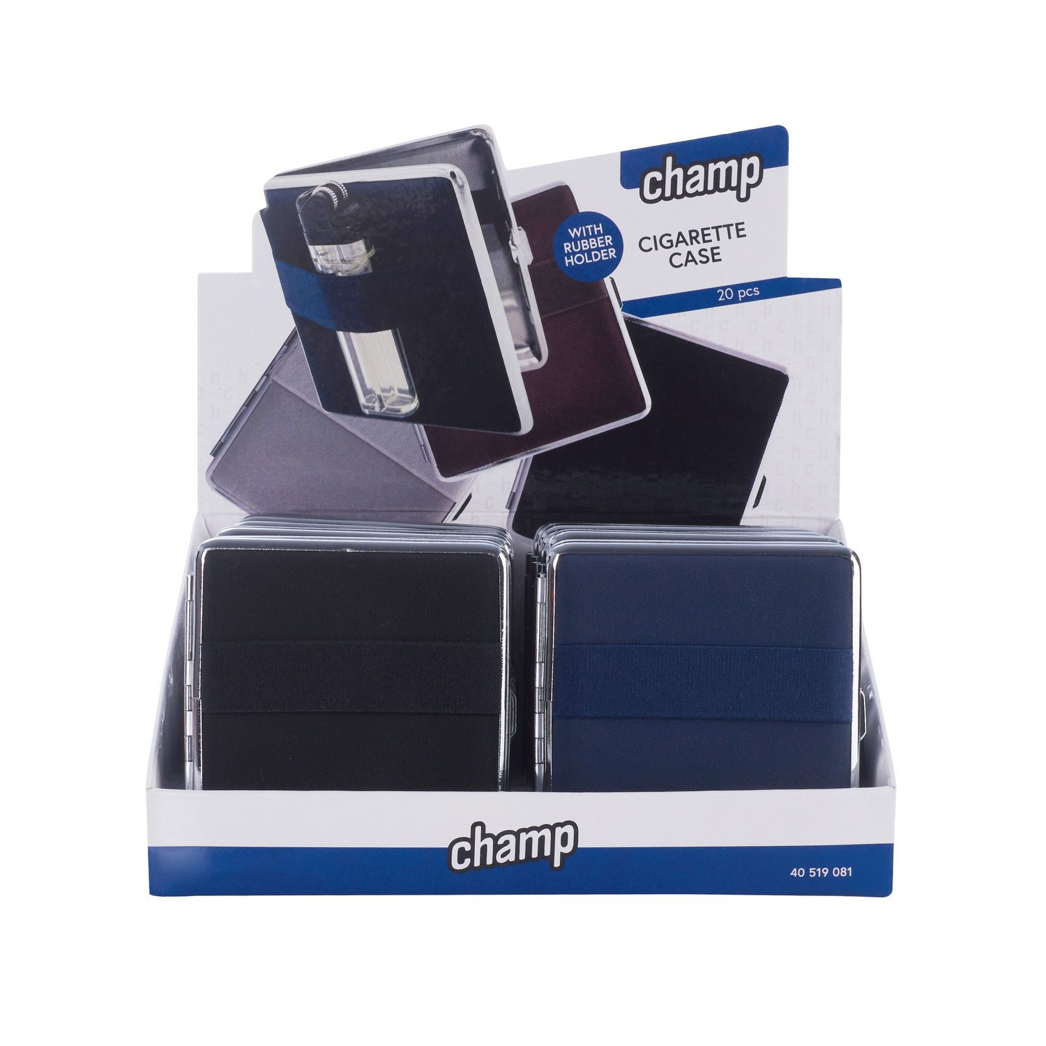 CH CIG CASE WITH RUBBER HOLDER DL-12 