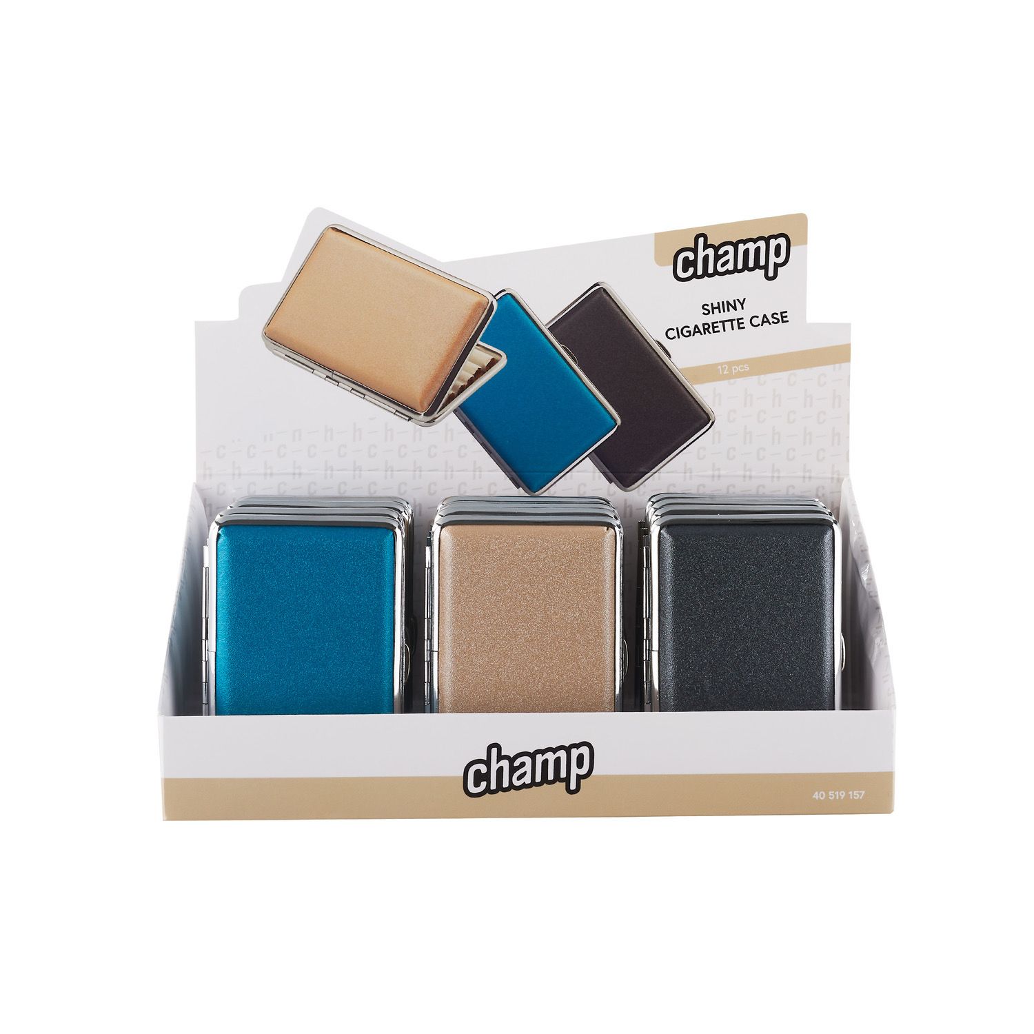 CH SHINY CIGARETTE CASE 12 PCS DL-12 