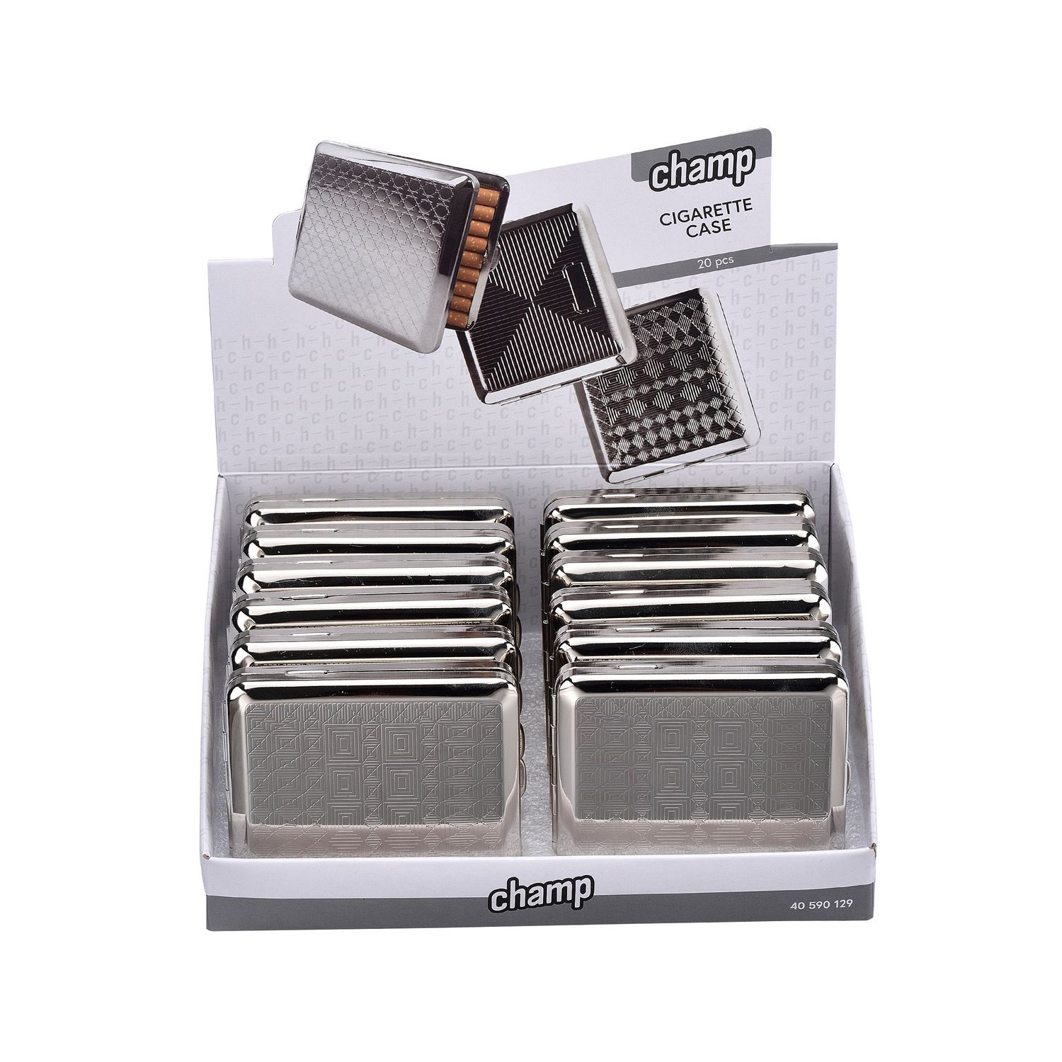 CHAMP 18 PCS METAL CIG CASE DL-12 