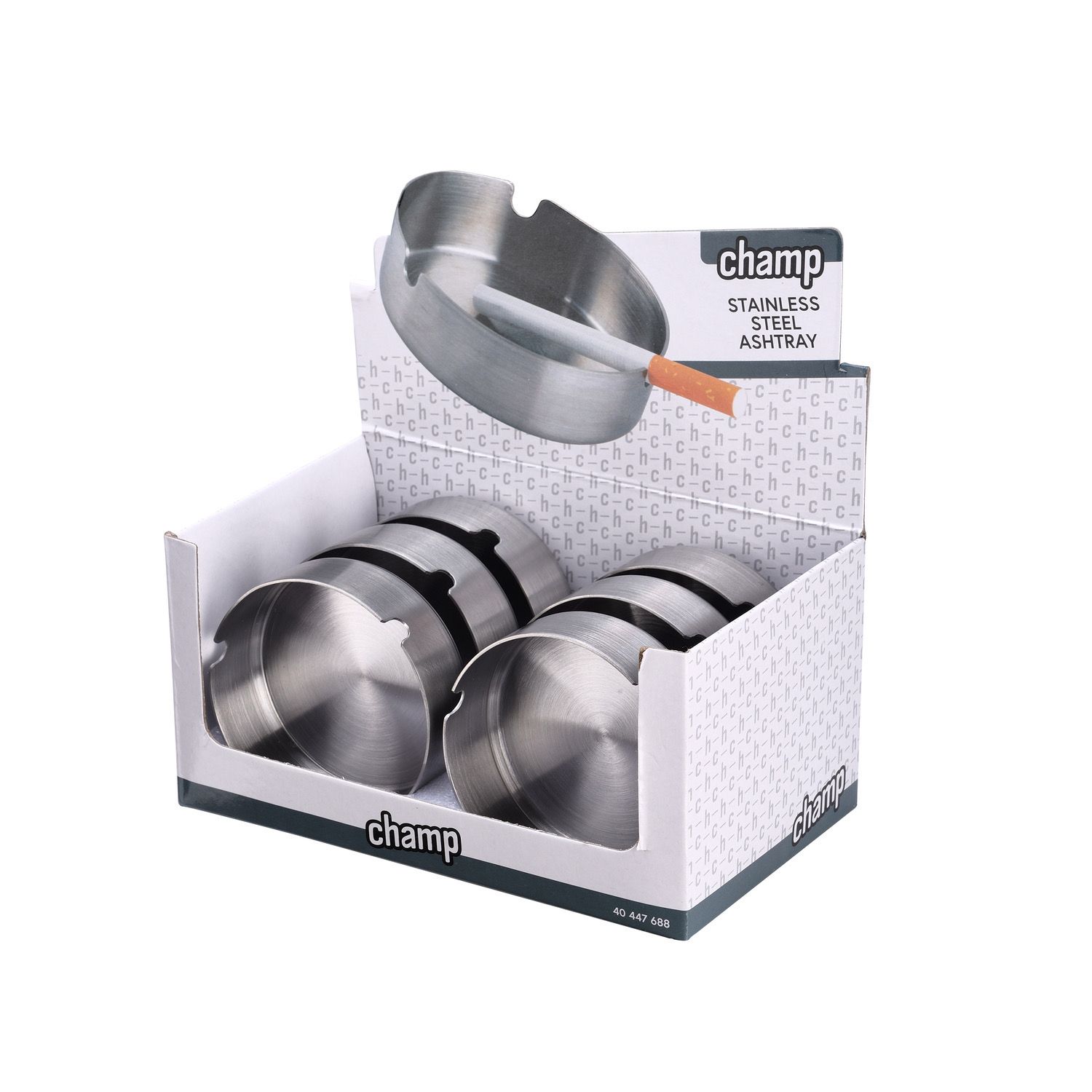 CH STAINLESS STEEL DIAM 8 CM ASHTRAY DL6 