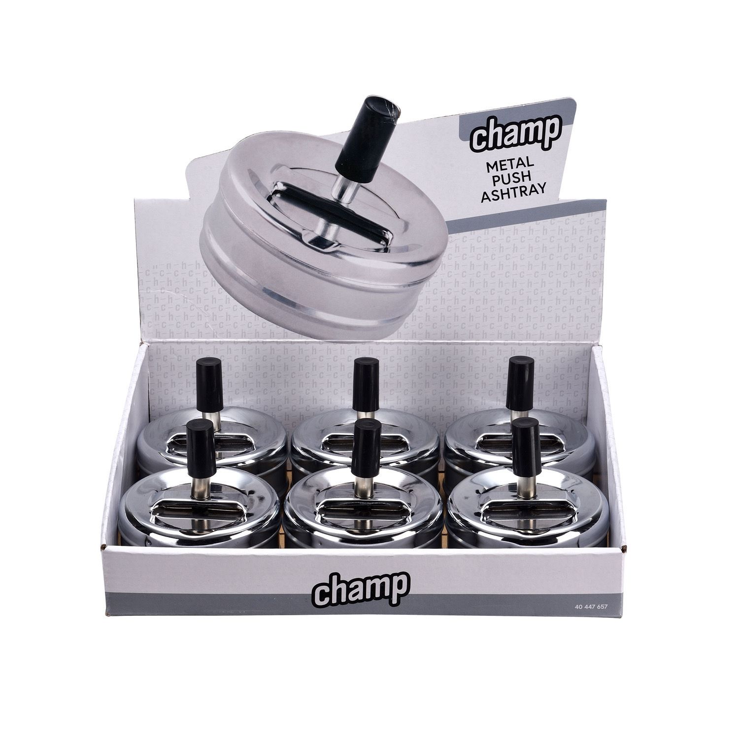 CHAMP METAL PUSH ASHTRAY 9CM DL-6 
