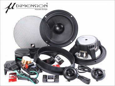 Componenti ProZ Comp 6V - 16,5 cm DIN a 2 vie Sistema VW µ-DIMENSION