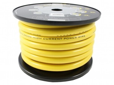 CCA PCY 4 - rotolo di cavo di alimentazione CCA da 30 m - 21,4 mm² giallo
