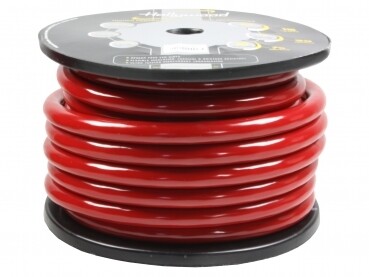 CCA PCR 4 - Rotolo da 30 m di cavo di alimentazione CCA - 21,4 mm² rosso