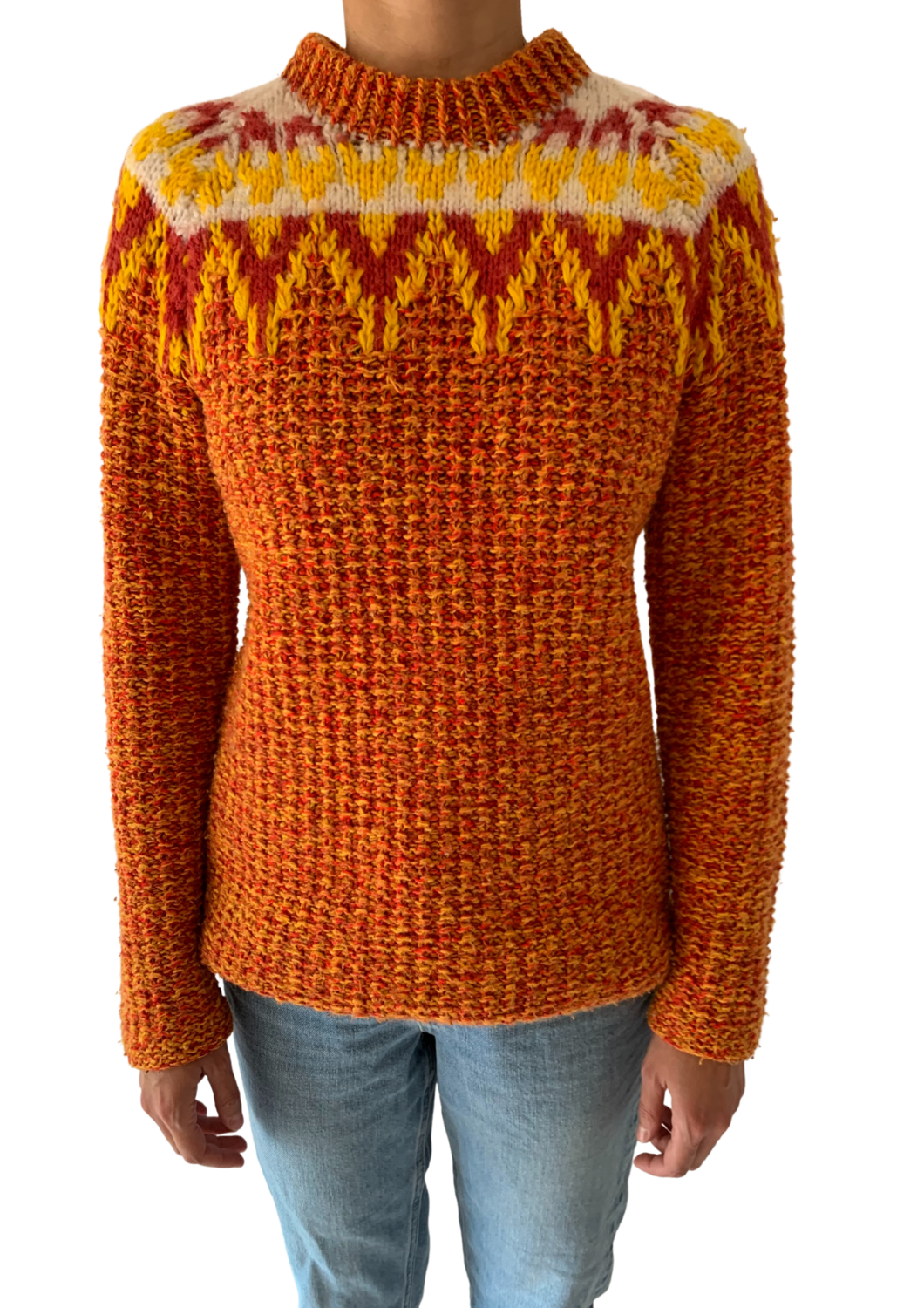 Narančasto-žuti džemper