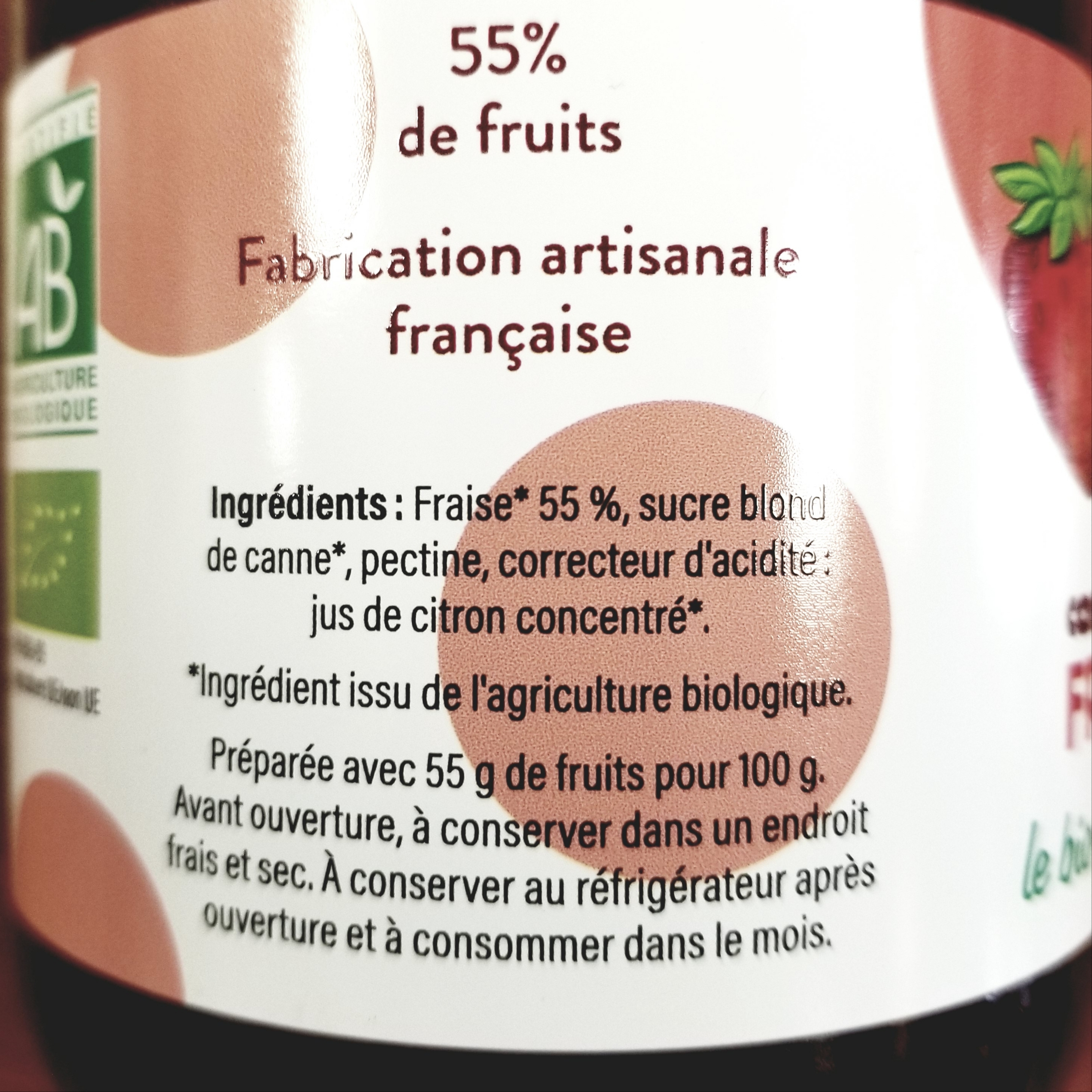 Confiture extra fraise