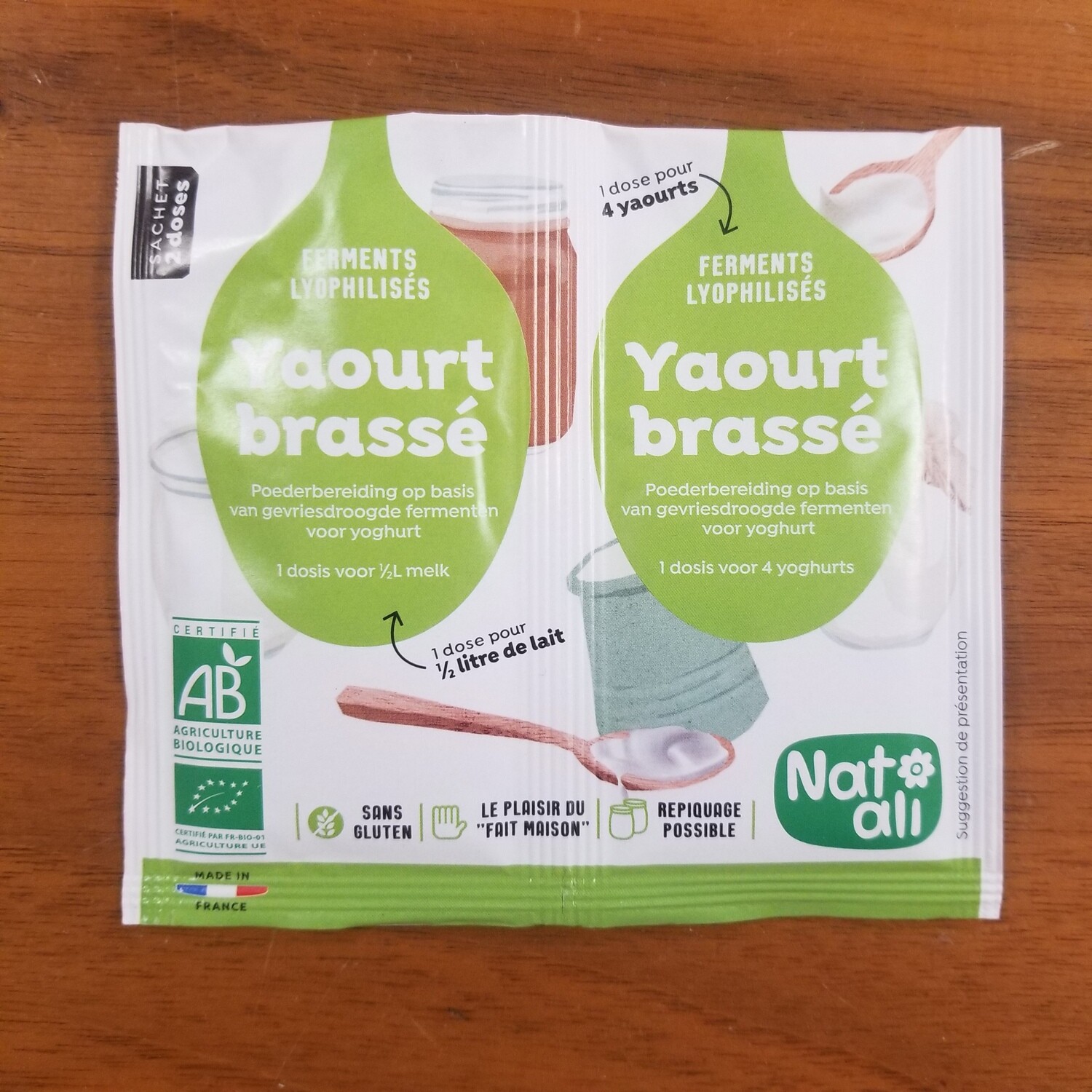 Sachets de Ferment pour yaourts brassés