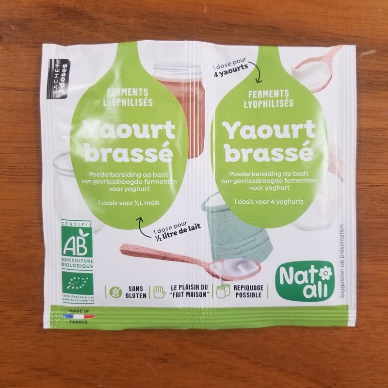 Sachets de Ferment pour yaourts brassés