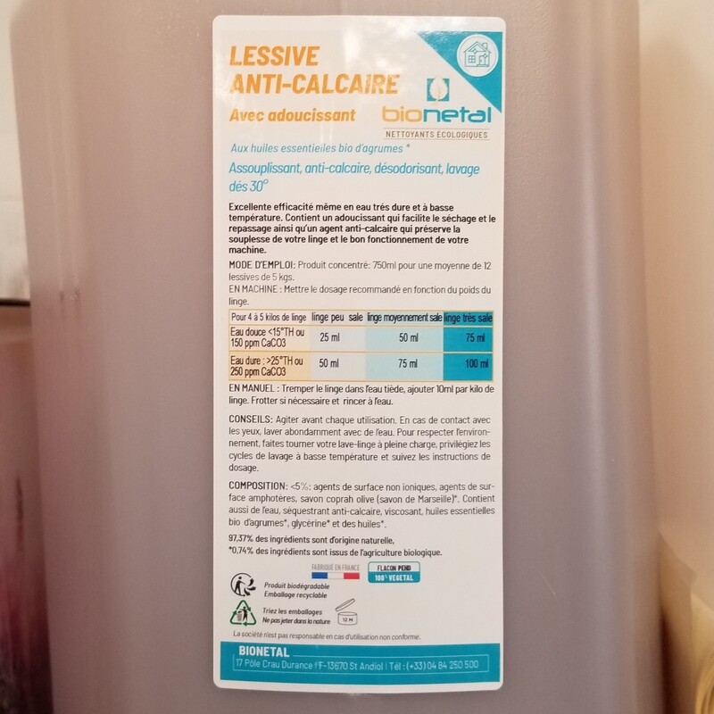 1kg de Lessive agrumes