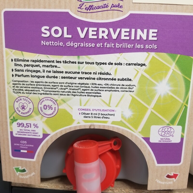 1kg de Nettoyant sol verveine