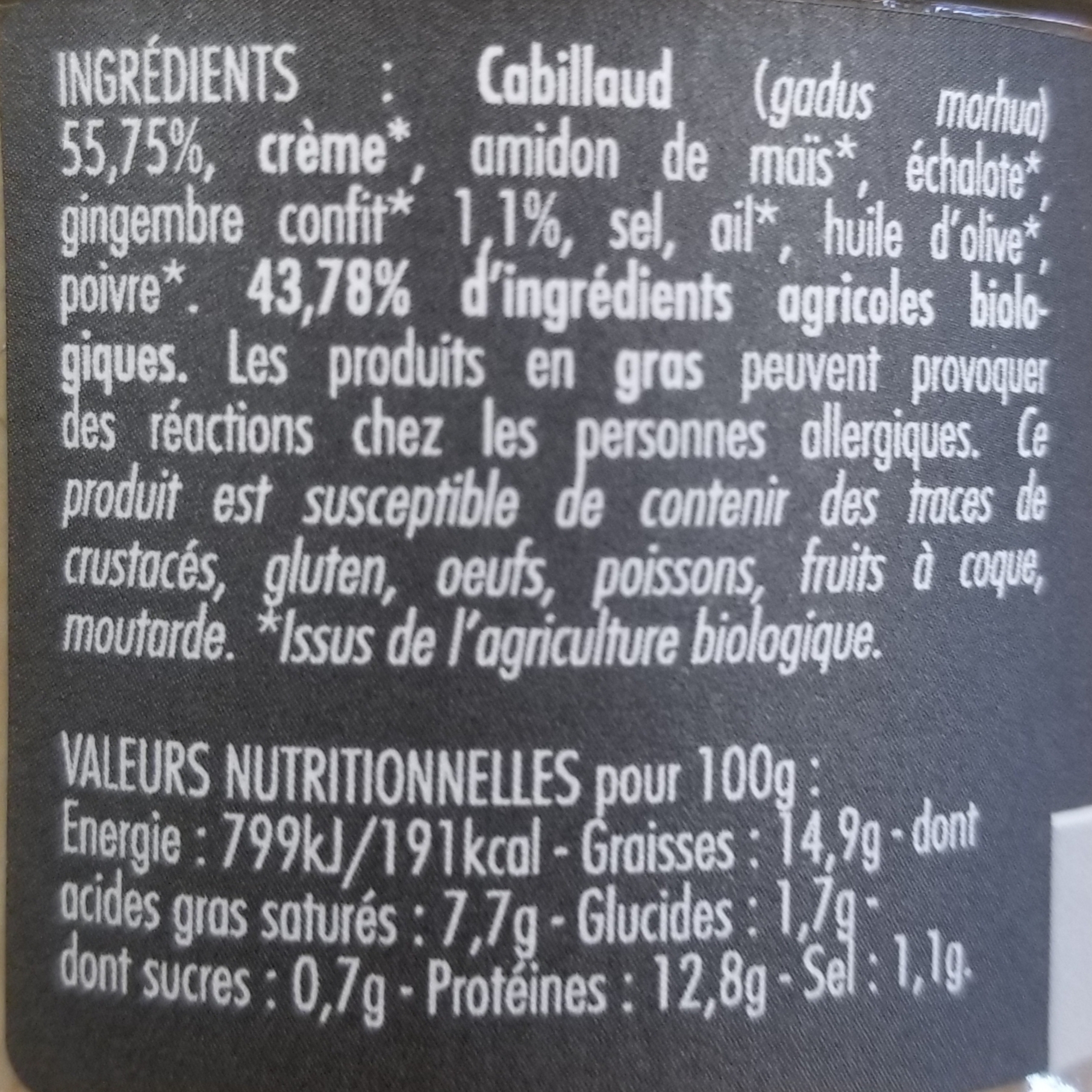 Rillettes de cabillaud