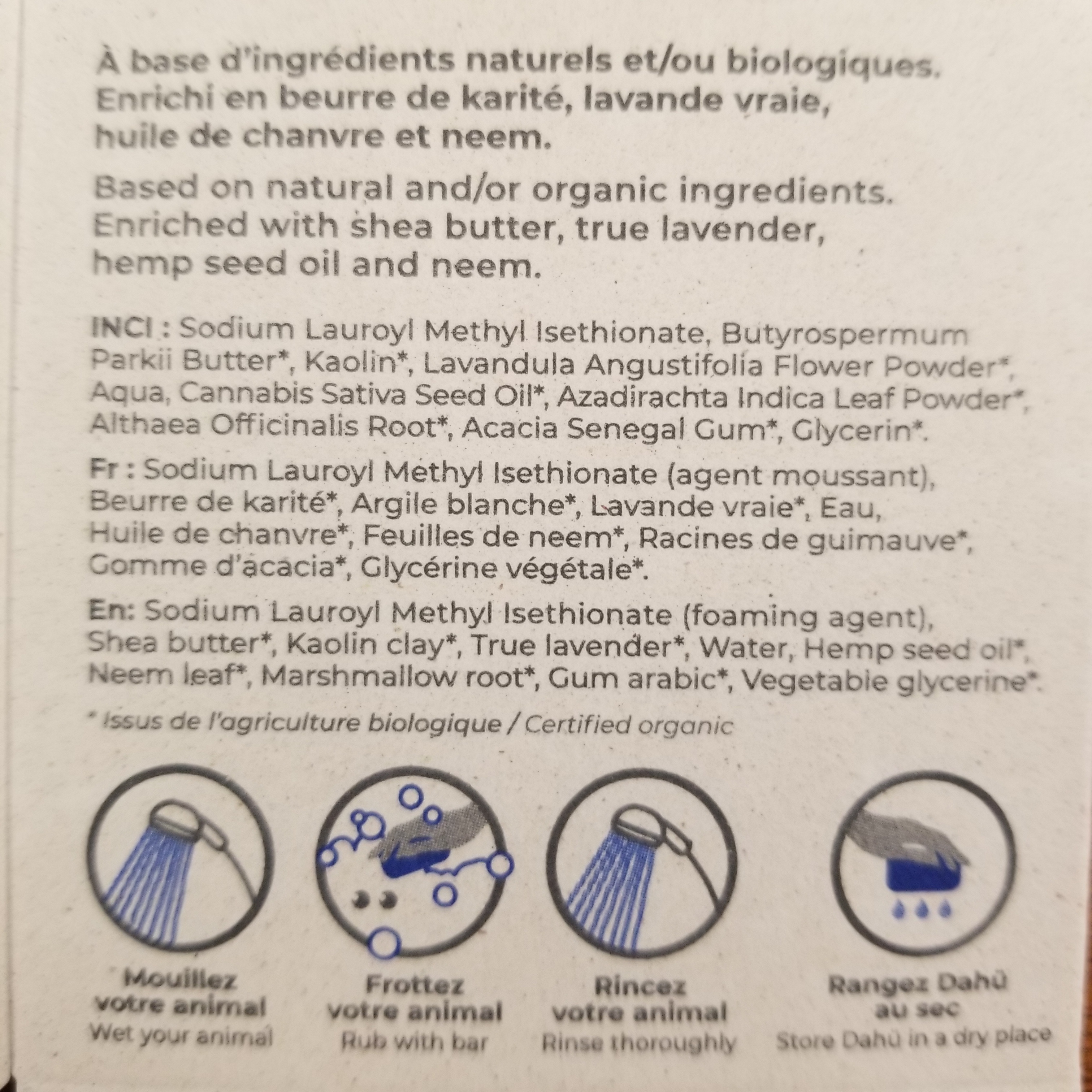 Shampoing naturel pour chats & nouvel animal de compagnie