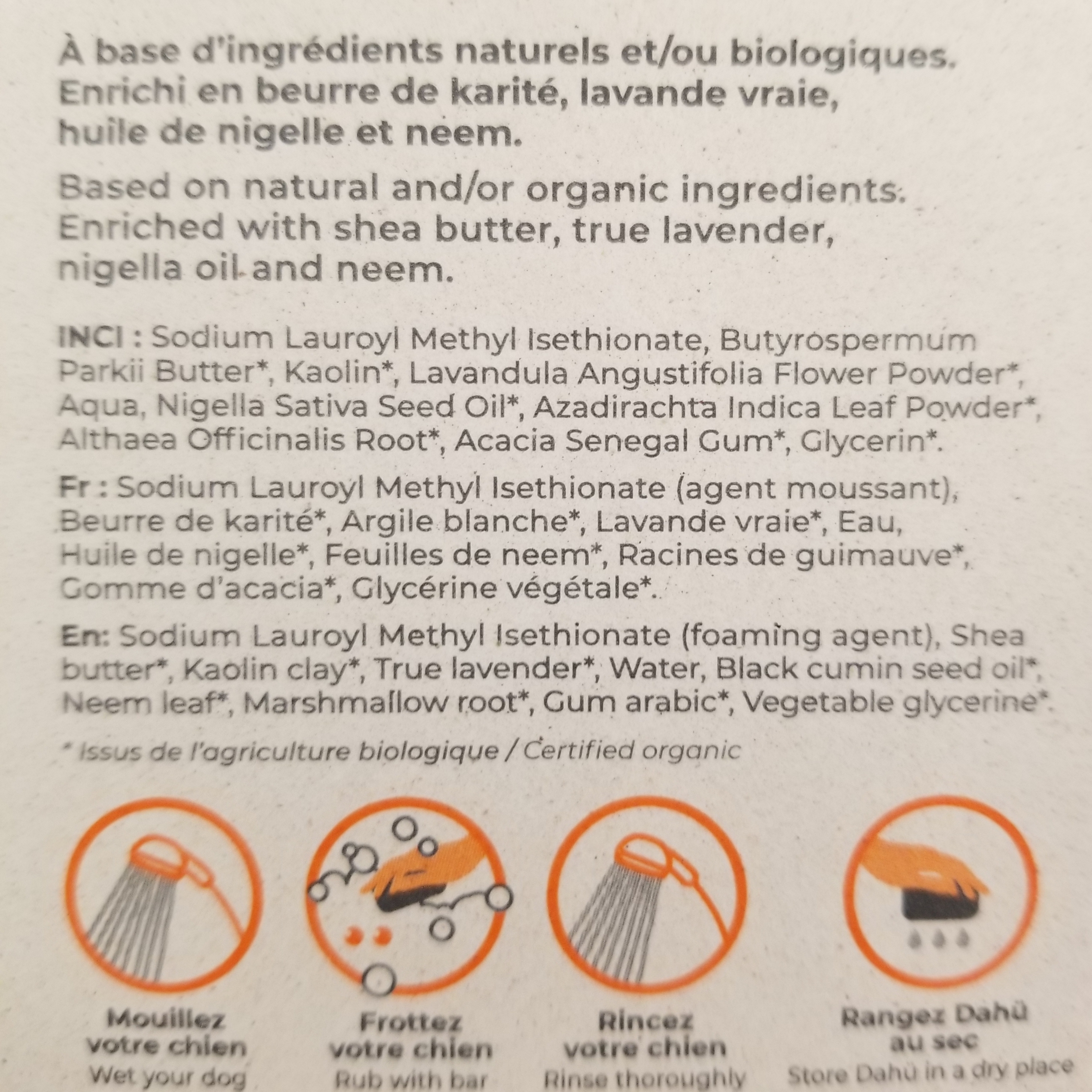 Shampoing naturel pour chiens