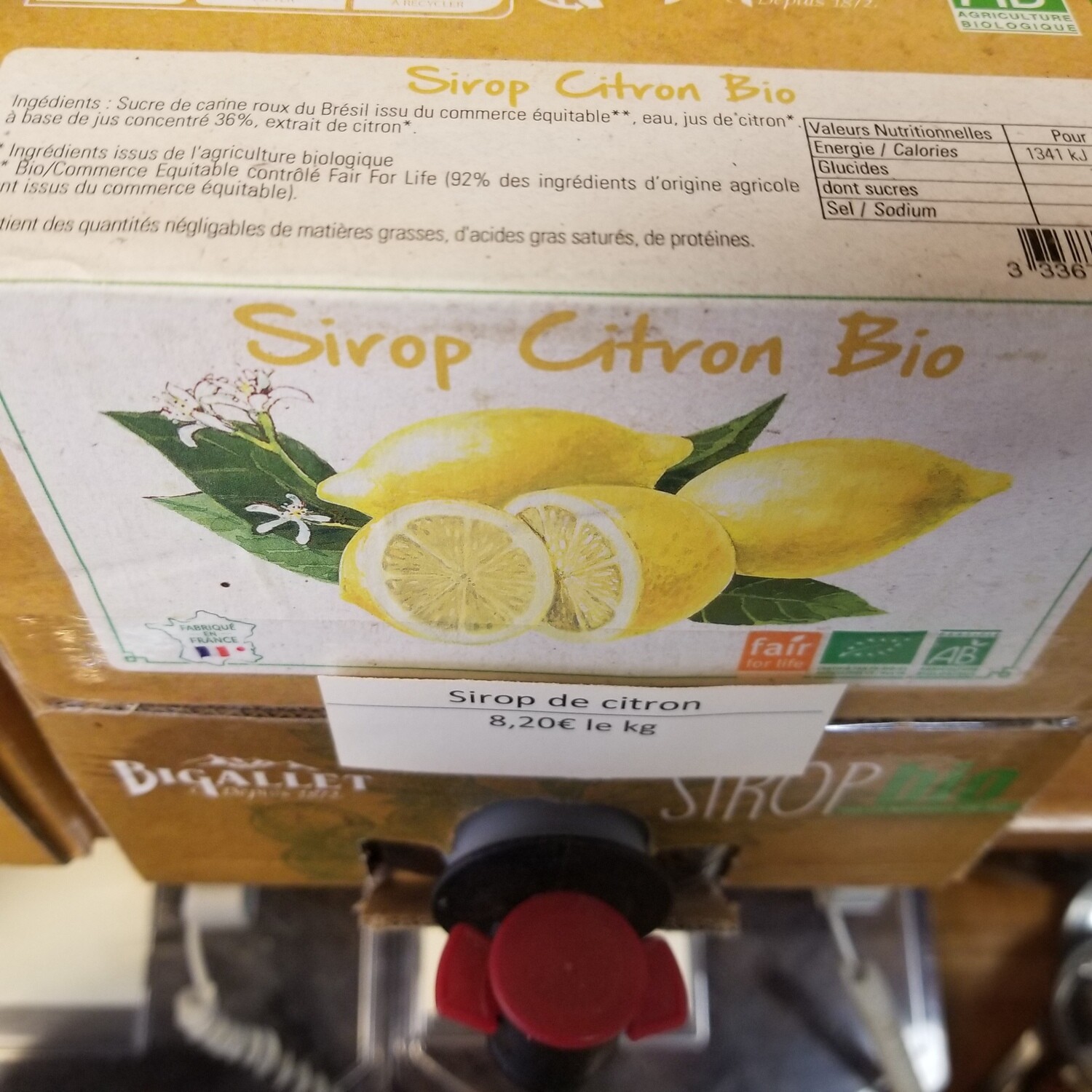 100g de Sirop de citron
