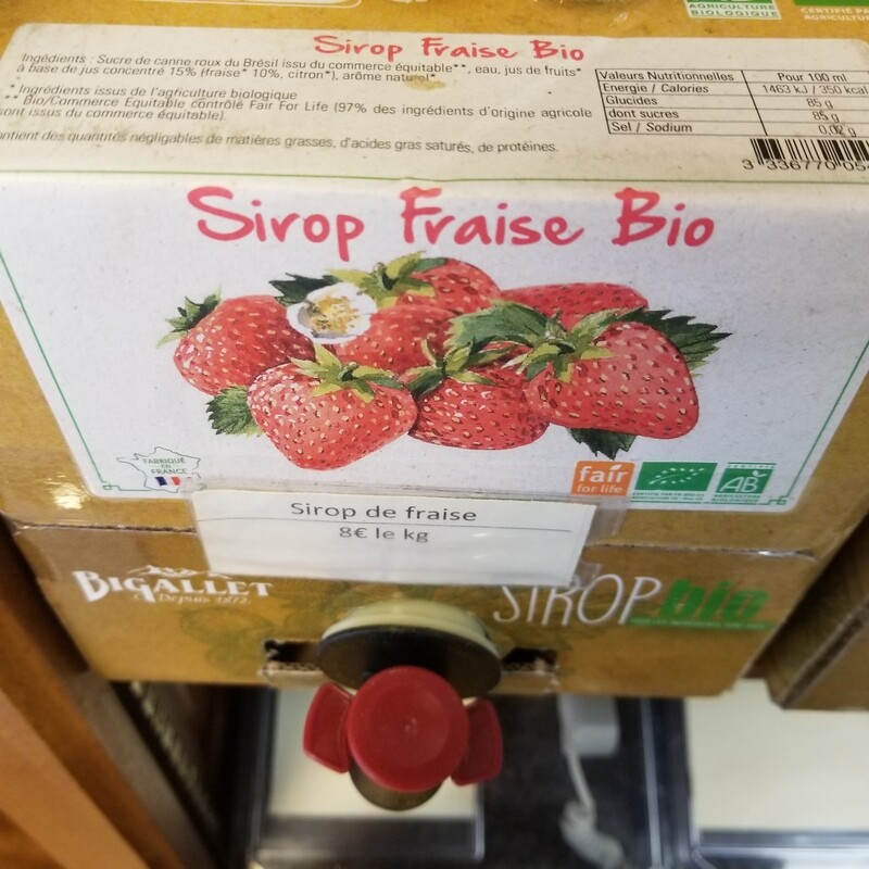 100g de Sirop de fraise