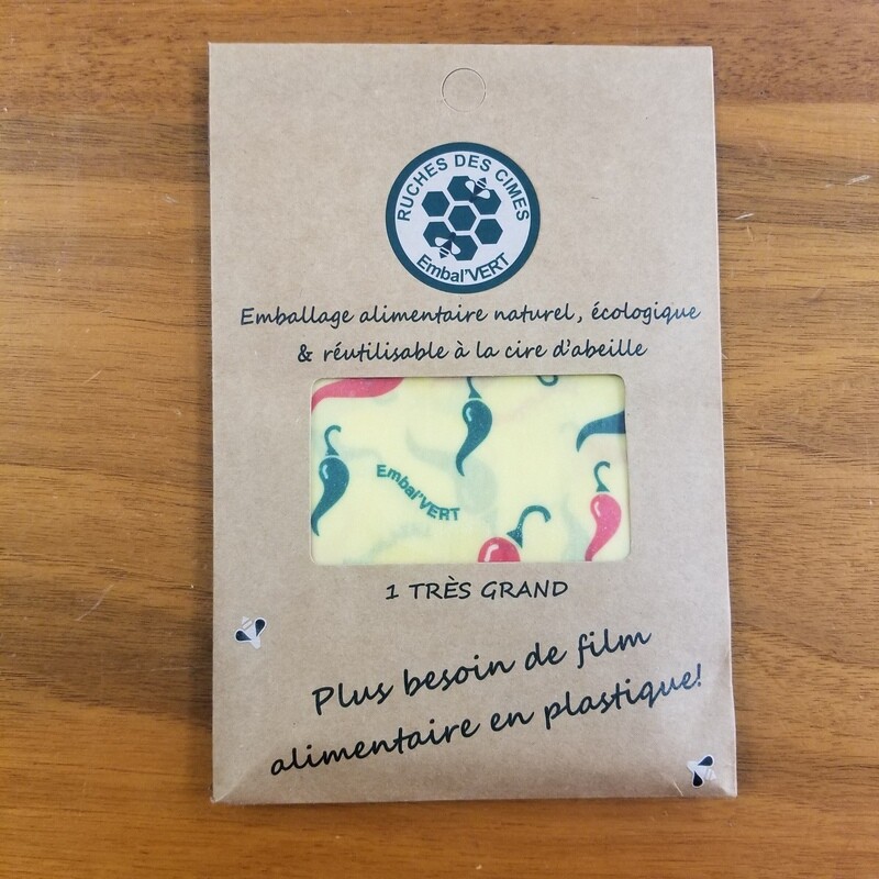 Emballage alimentaire en cire