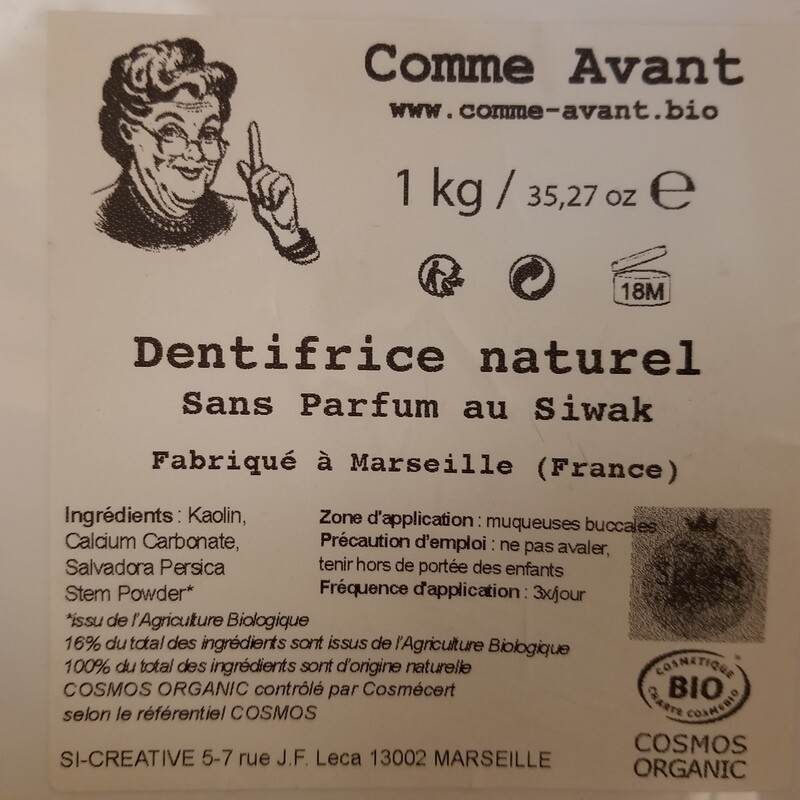 50g de Dentifrice en poudre sans parfum