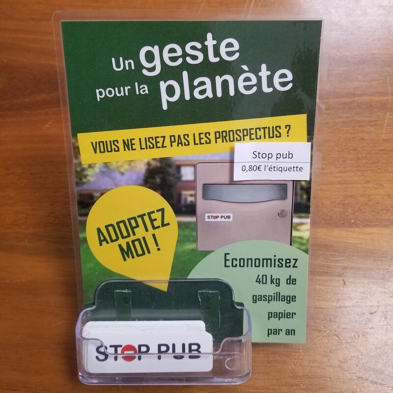 Étiquette Stop pub