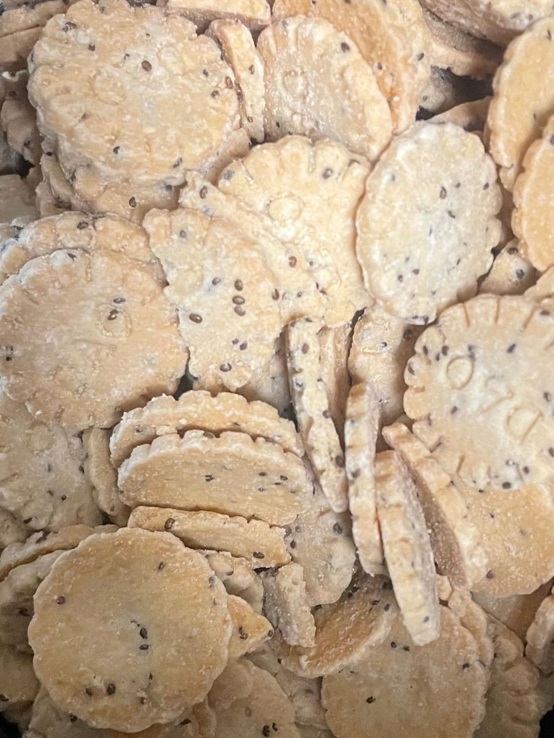 100g de sablés parmesan et graines de chia