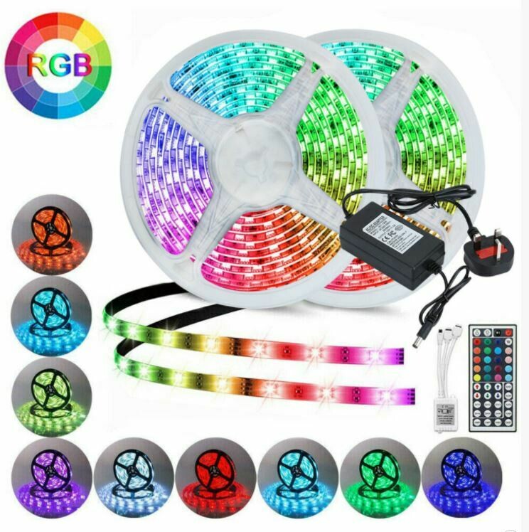 2x5M RGB LED STRİP LİGHT MULTİCOLOUR REMOTE CONTROL