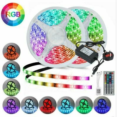 2x5M RGB LED STRİP LİGHT MULTİCOLOUR REMOTE CONTROL