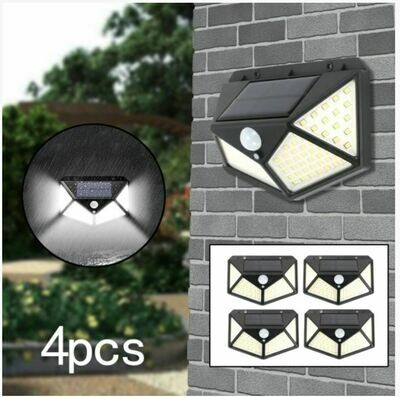 LED Solar Power Lamp PIR Motion Sensor Wall Lights Outdoor Garden