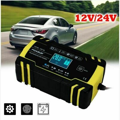 12V/24V Automatic Intelligent Car Battery Charger Pulse Repair