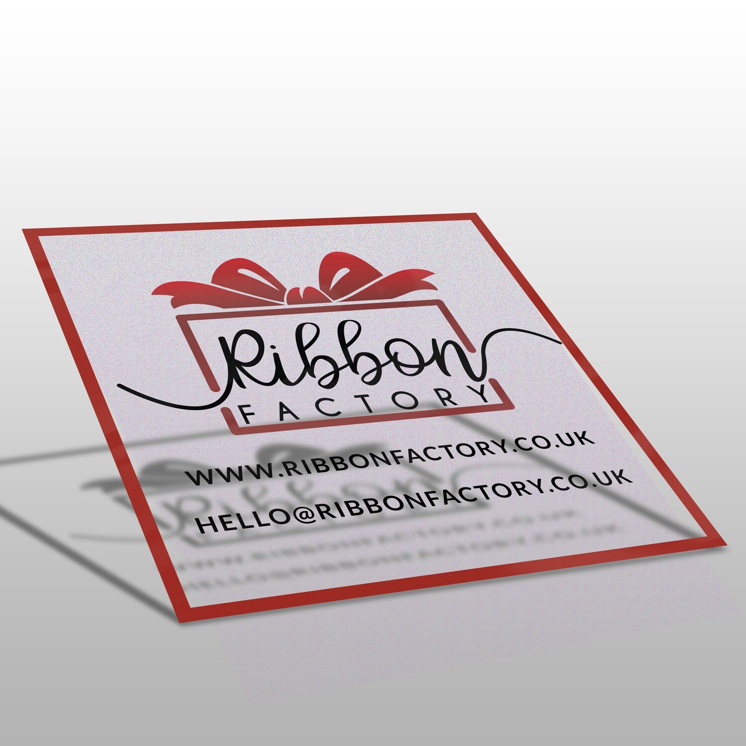 Custom CLEAR Sqaure Stickers, Quantity: 100, Size: 25mm Sqaure Stickers