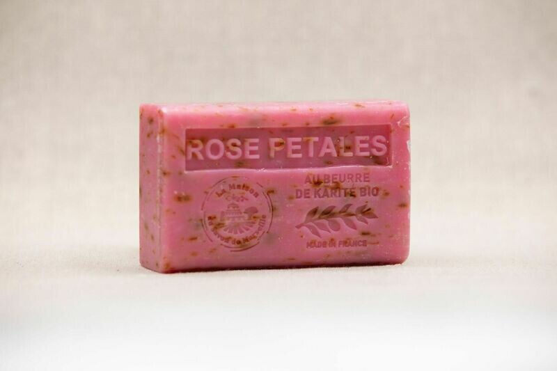 Savon exfoliant Pétales de rose