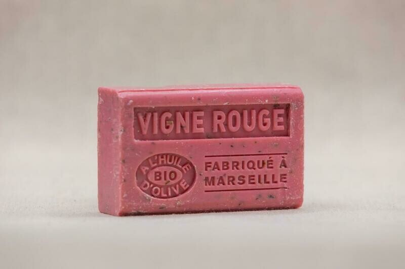 Savon exfoliant vigne rouge