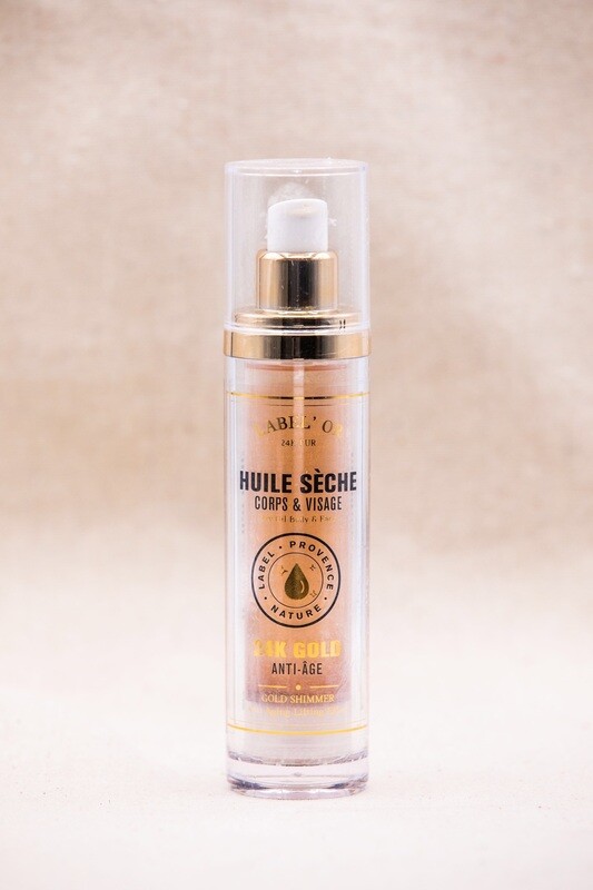 Huile sèche anti-âge 24 K Gold