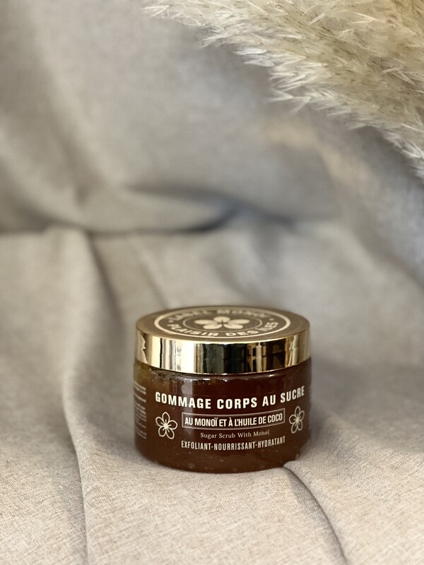 Gommage sucre monoï et lait d’ânesse bio
